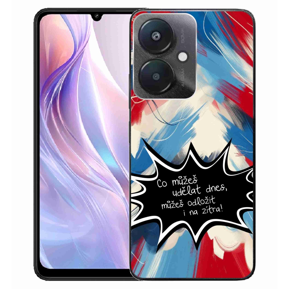 Gelový kryt mmCase na Xiaomi Redmi 13C 5G  - vtipný text 9 černé pozadí