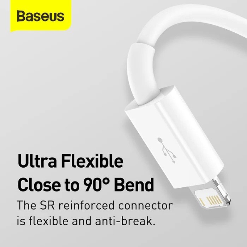 Baseus Superior Series Fast Charging Datový Kabel USB-A - USB-C/microUSB/Lightning 3.5A 0.5m Stellar White