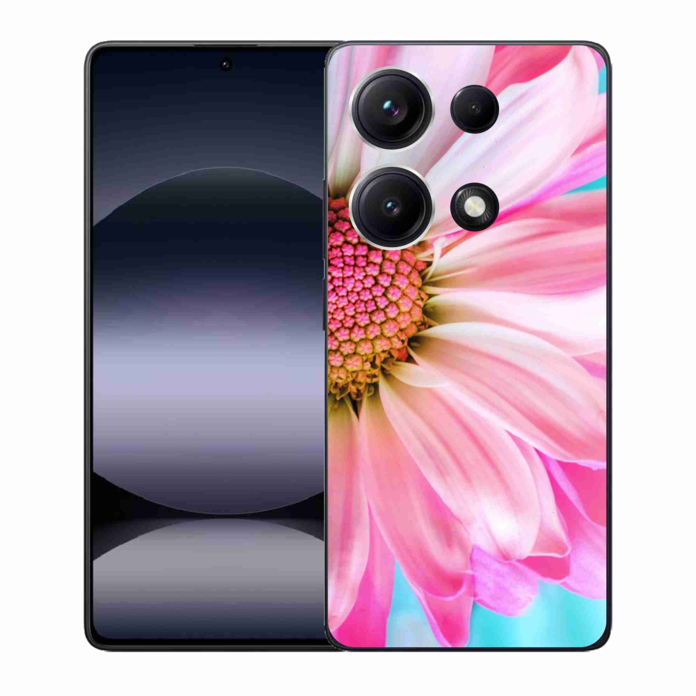 Gelový kryt mmCase na Xiaomi Redmi Note 14S - růžová květina