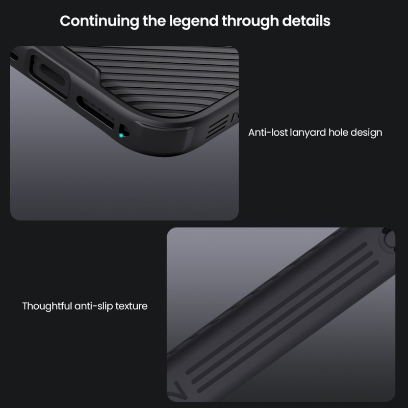Nillkin CamShield PRO Zadní Kryt pro Apple iPhone 17 Pro Black