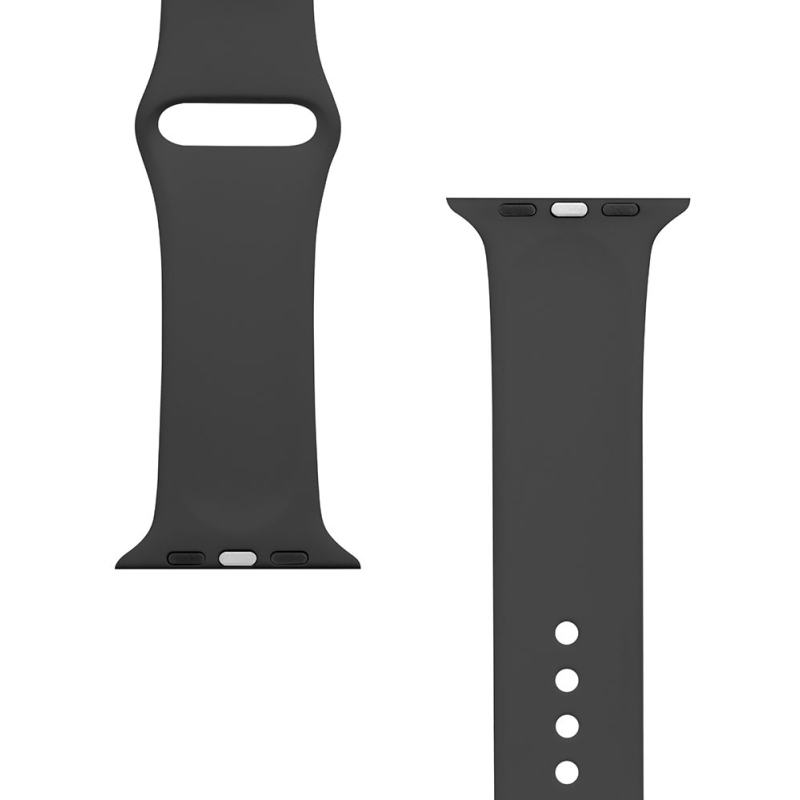 Tactical 488 Silikonový Řemínek pro Apple Watch 1/2/3/4/5/6/7/8/9/SE 42/44/45mm Black