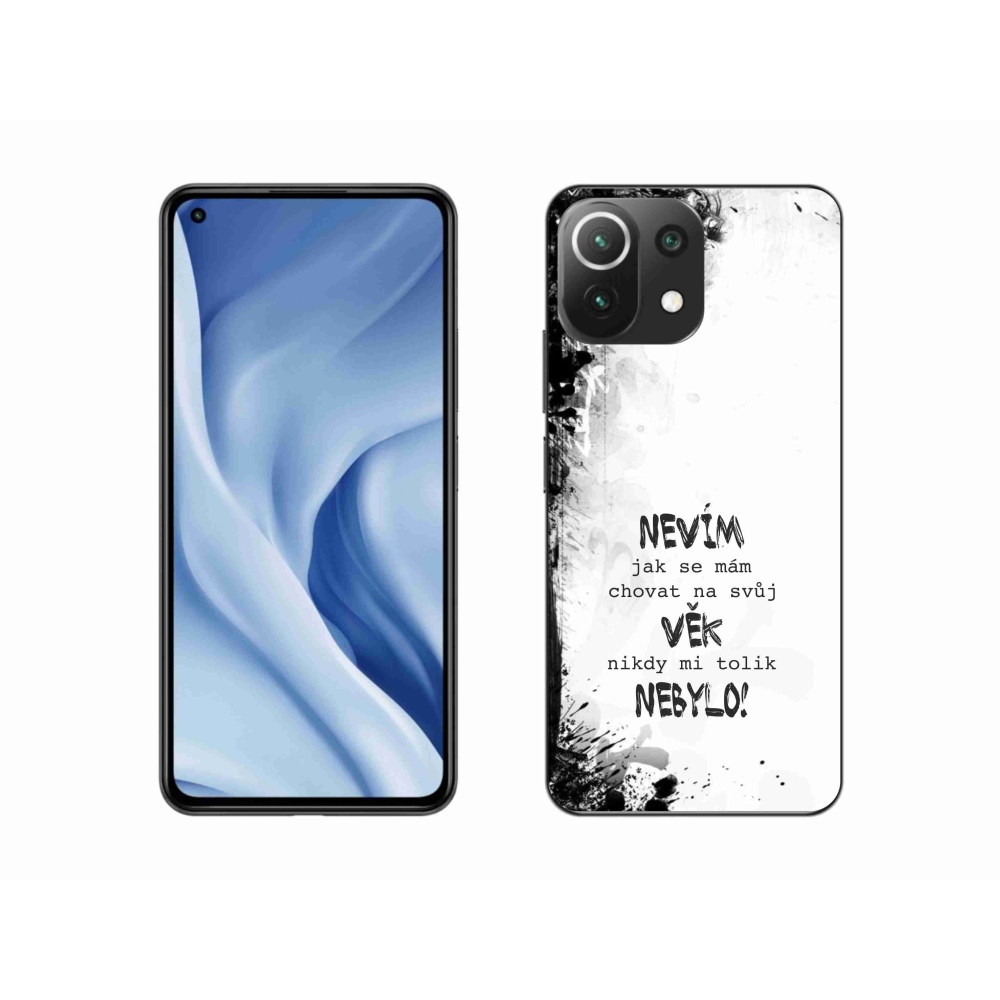 Gelový kryt mmCase na Xiaomi 11 Lite 5G NE - vtipný text 14 bílé pozadí