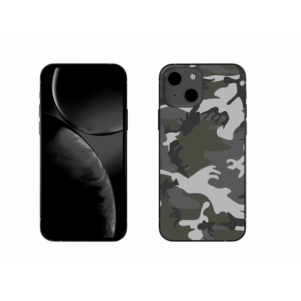Gelový kryt mmCase na iPhone 13 6.1 - maskáčový vzor