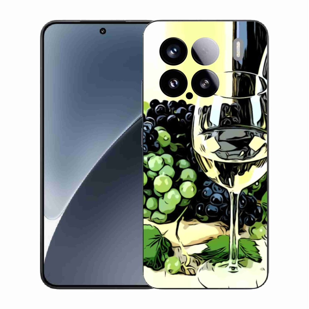 Gelový kryt mmCase na Xiaomi 15 - sklenka vína