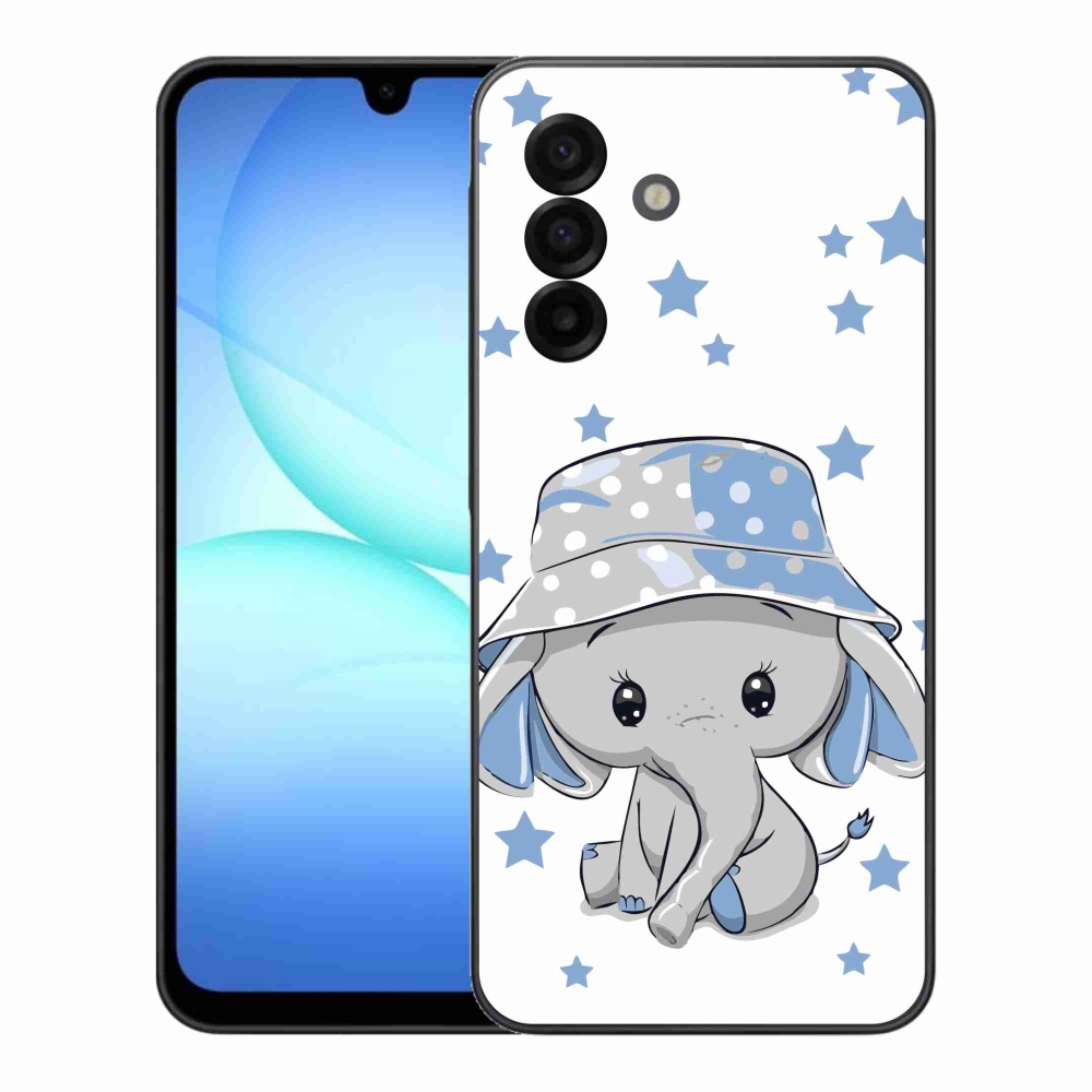Gelový kryt mmCase na Samsung Galaxy A17 4G/5G - modrý slon