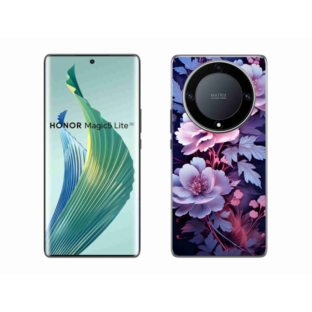 Gelový kryt mmCase na Honor Magic 5 Lite 5G - květiny 11