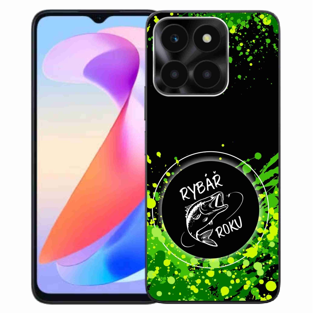 Gelový kryt mmCase na Honor X6a - rybář roku černé pozadí