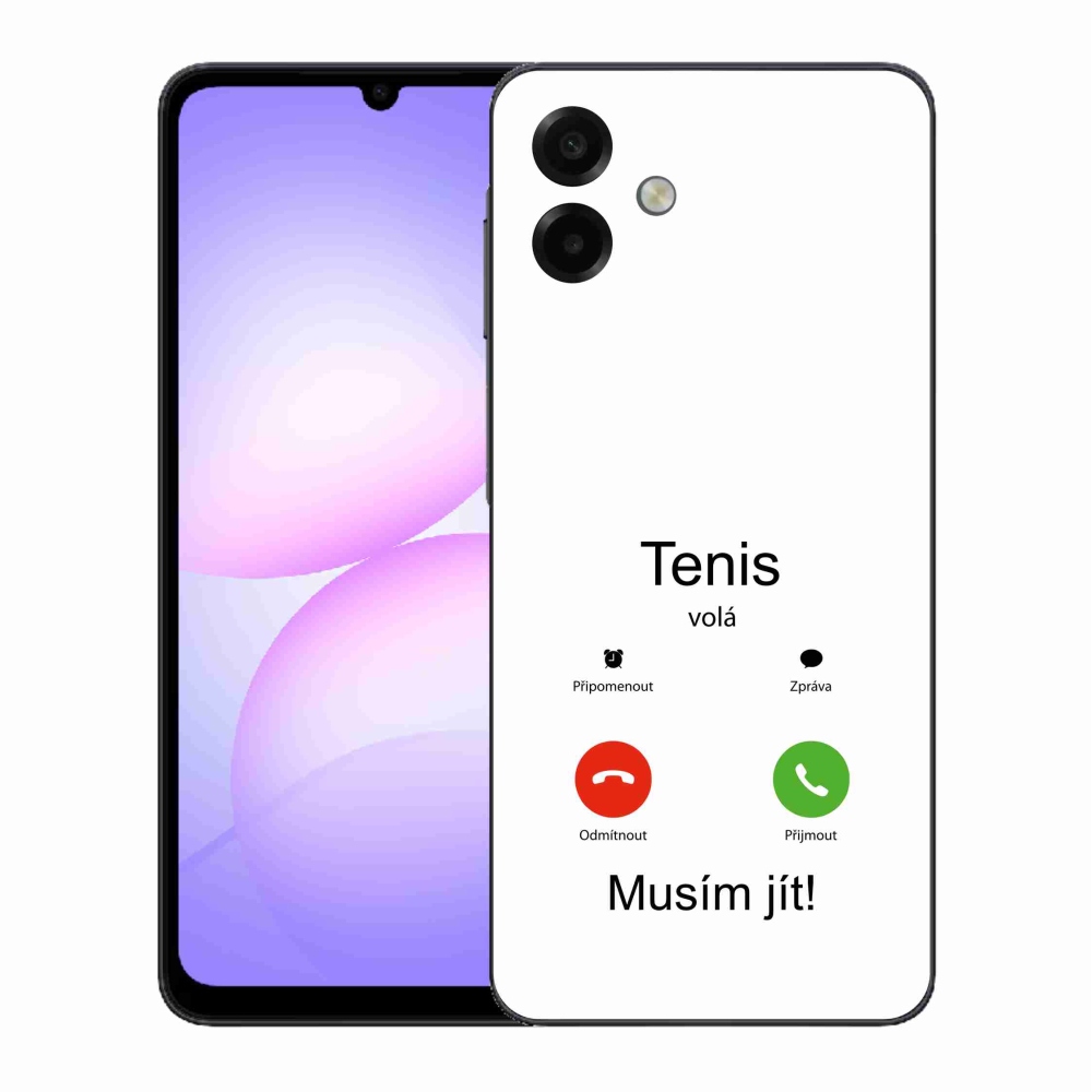 Gelový kryt mmCase na Samsung Galaxy A07 4G - tenis volá bílé pozadí