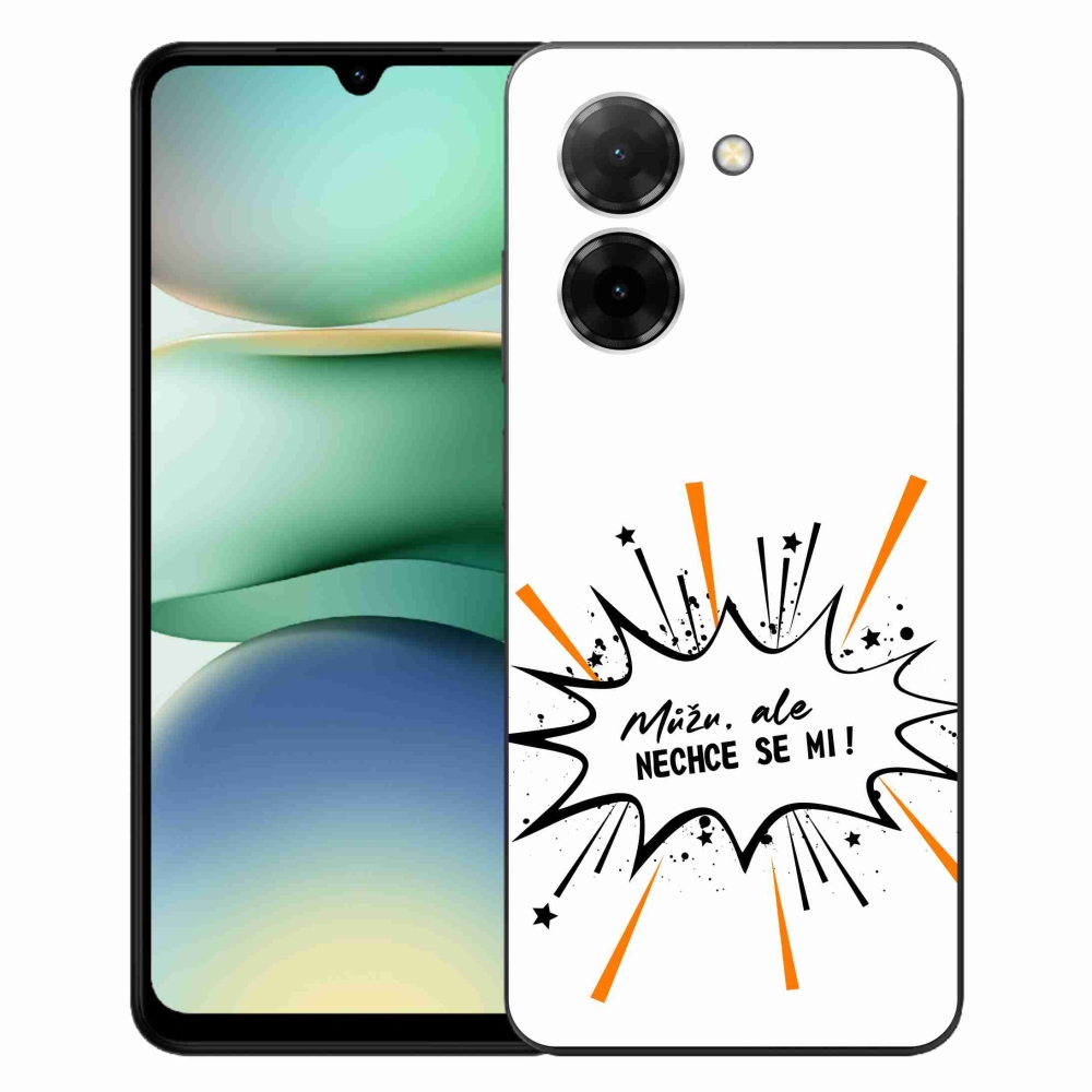 Gelový kryt mmCase na Xiaomi Redmi A5 (173.45x79.35x8.45mm) - vtipný text 11 bílé pozadí