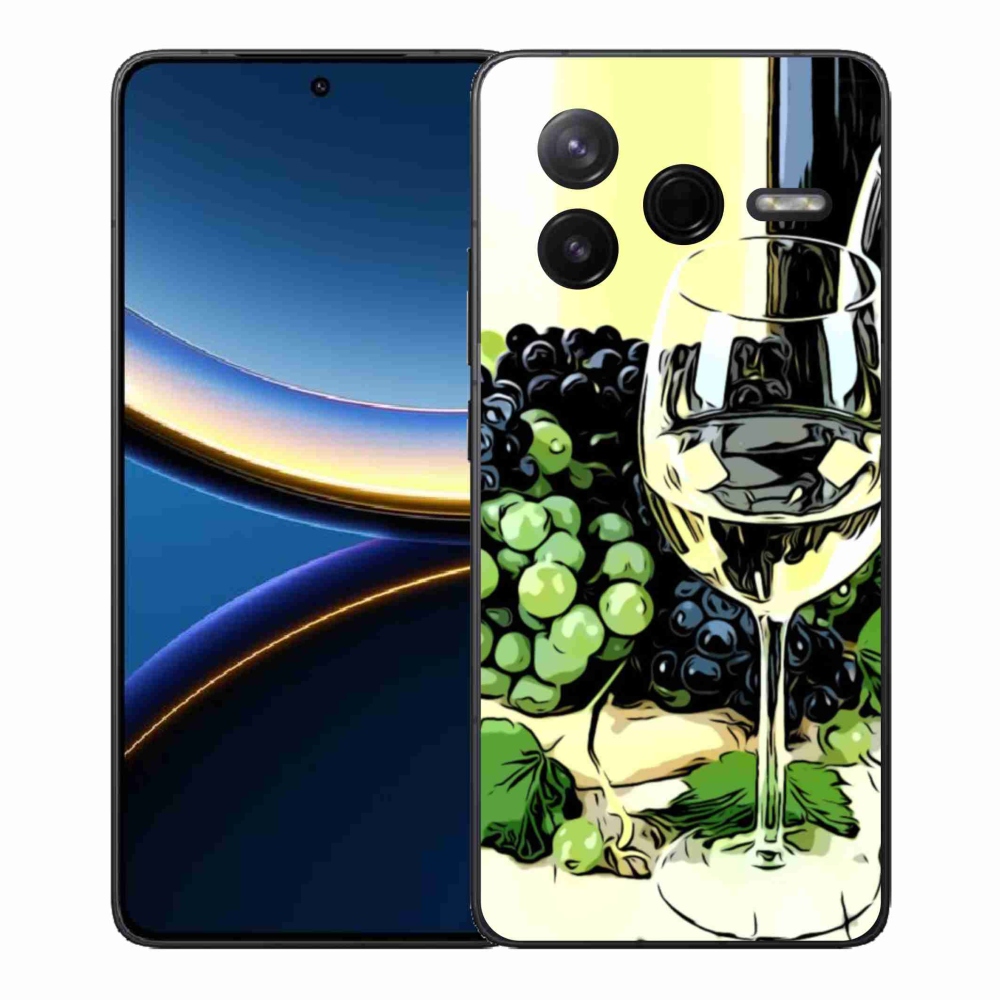Gelový kryt mmCase na Xiaomi Poco F7 Pro - sklenka vína