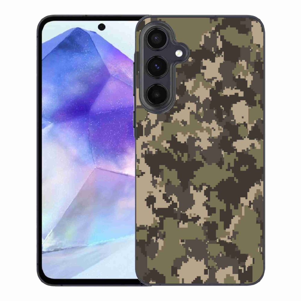 Gelový kryt mmCase na Samsung Galaxy A55 5G - maskáčový vzor 12