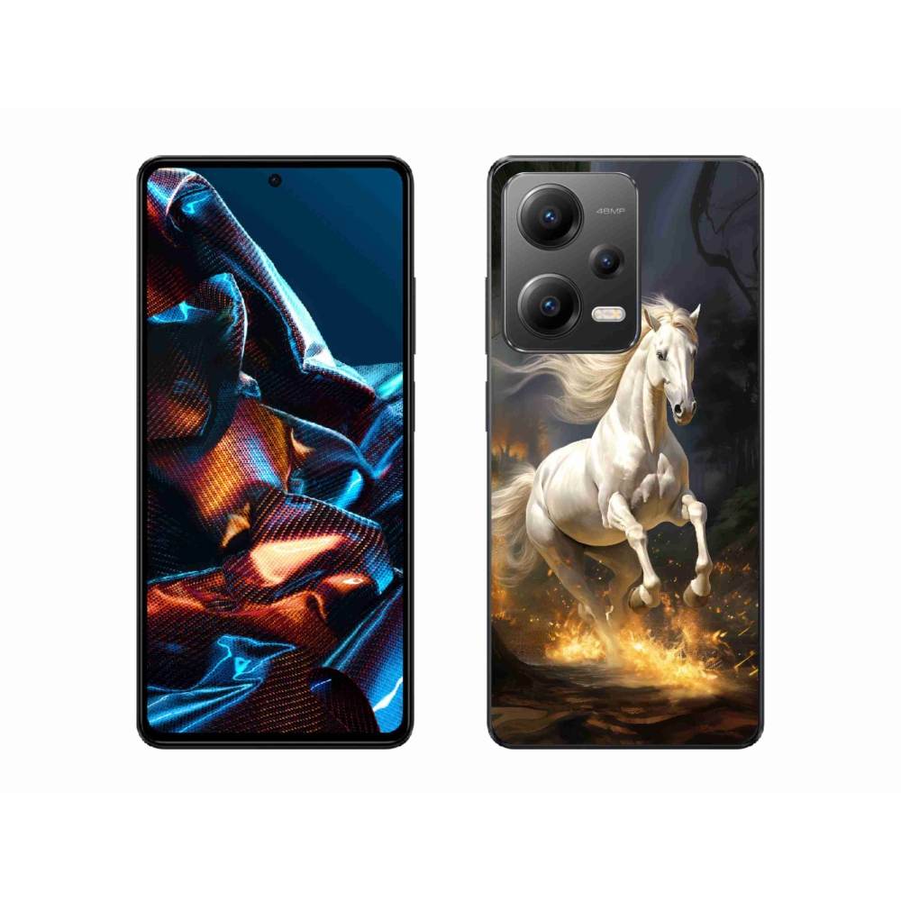 Gelový kryt mmCase na Xiaomi Redmi Note 12 Pro 5G - bílý kůň 2