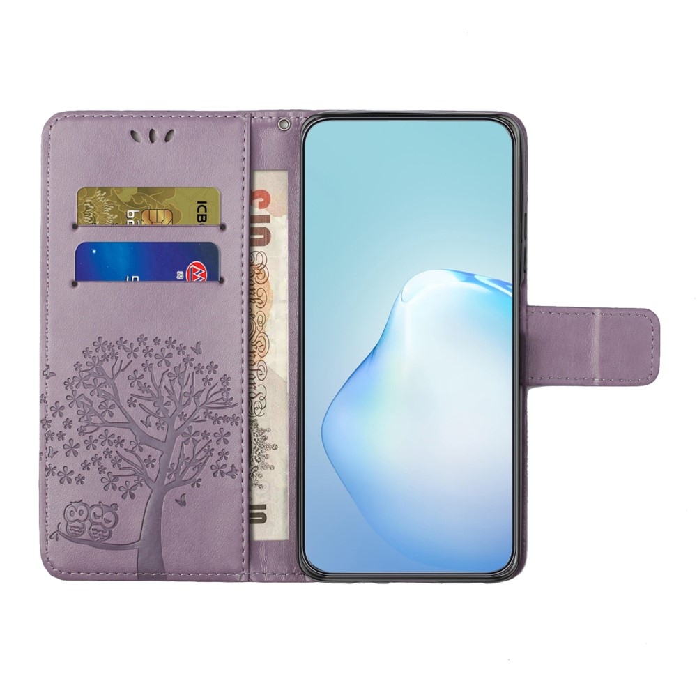 Tree knížkové pouzdro na Samsung Galaxy A56 5G - světlefialové
