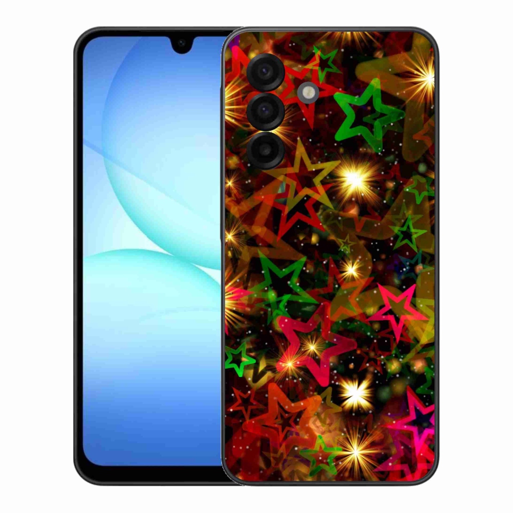 Gelový kryt mmCase na Samsung Galaxy A17 4G/5G - barevné hvězdičky