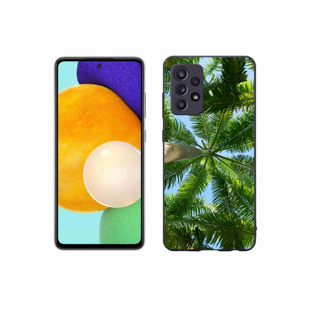 Gelový kryt mmCase na Samsung Galaxy A52s 5G - palmy