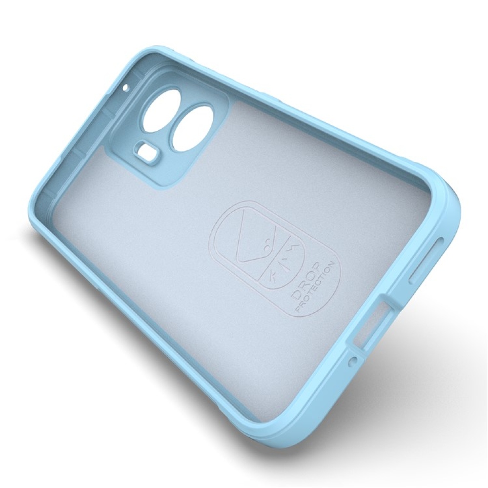 Rugg odolný gelový obal na Xiaomi Poco F7 5G - světlemodrý