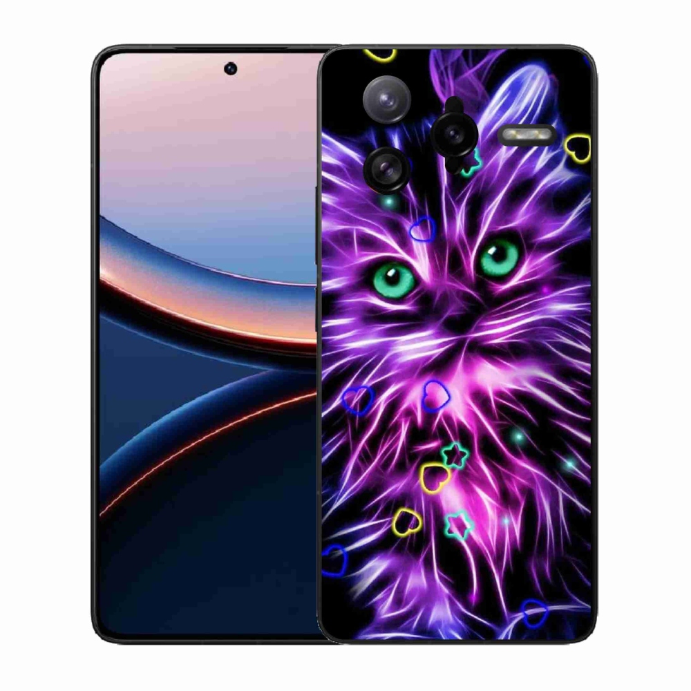 Gelový kryt mmCase na Xiaomi Poco F7 Ultra - abstraktní kočka