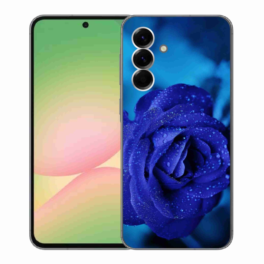 Gelový kryt mmCase na Samsung Galaxy A56 5G - modrá růže