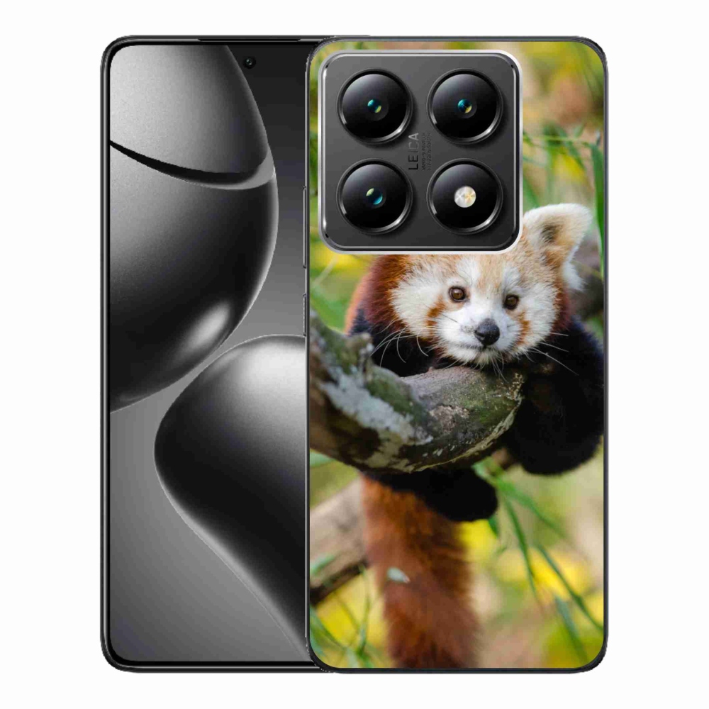 Gelový kryt mmCase na Xiaomi 14T Pro - panda červená