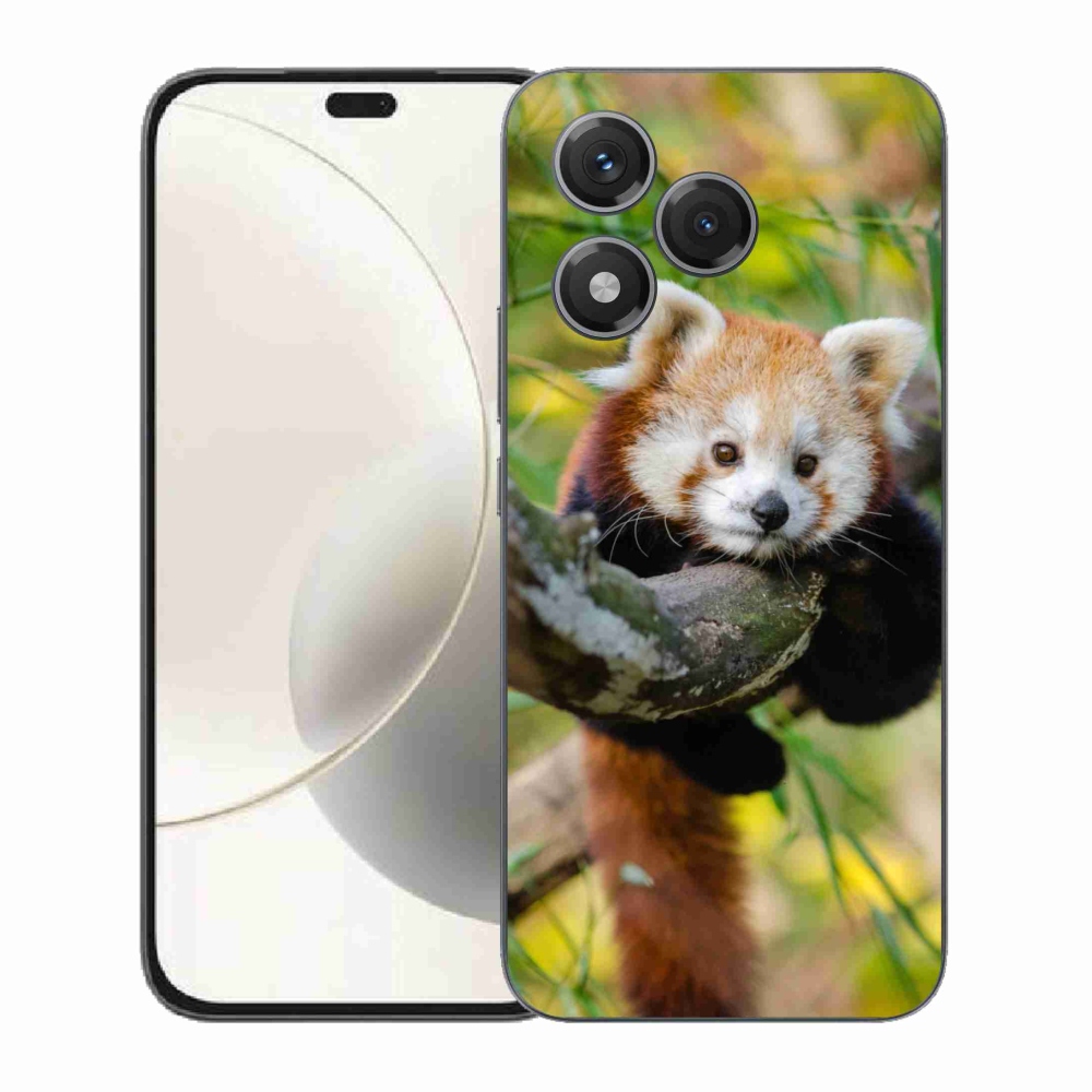 Gelový kryt mmCase na Honor 400 Lite - panda červená