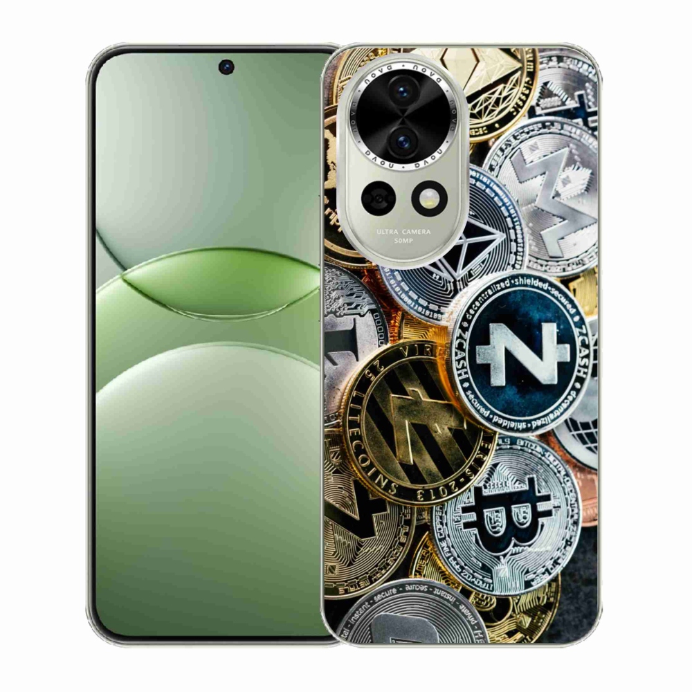 Gelový kryt mmCase na Huawei Nova 13 5G - kryptoměny