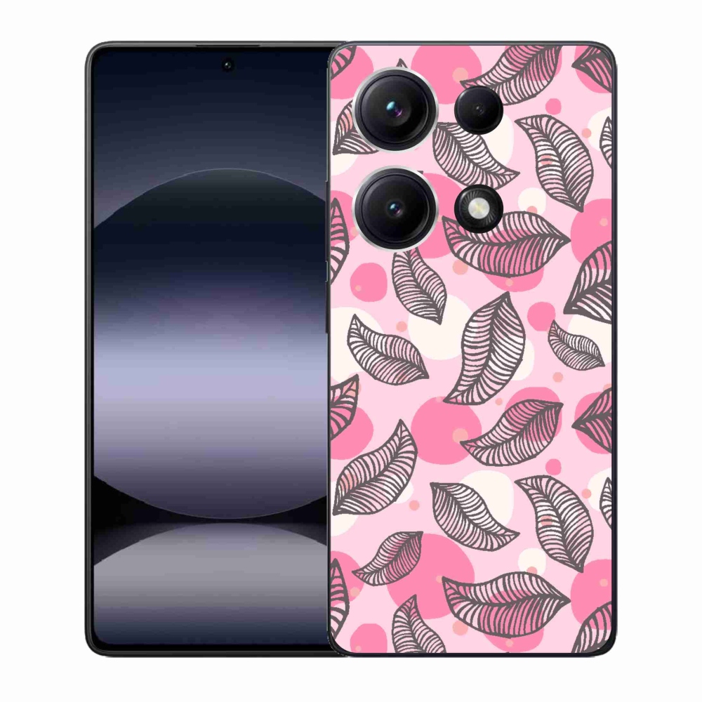 Gelový kryt mmCase na Xiaomi Redmi Note 14S - kreslené padající listy