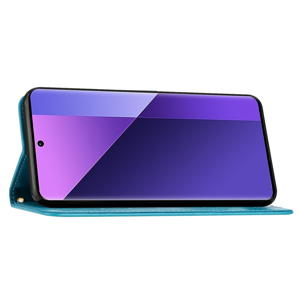 Flowers knížkové pouzdro na Samsung Galaxy A26 5G - modré