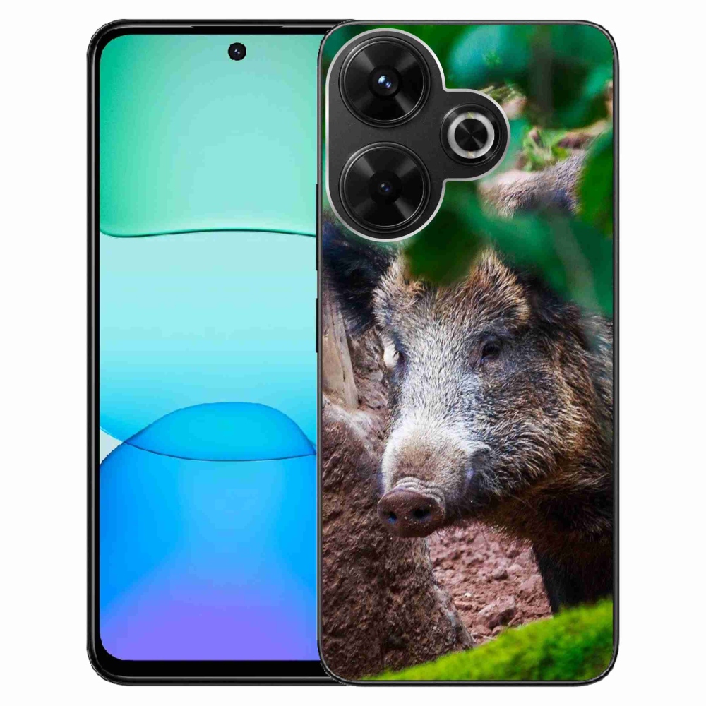 Gelový kryt mmCase na Xiaomi Redmi 13 4G/Poco M6 4G - divoké prase