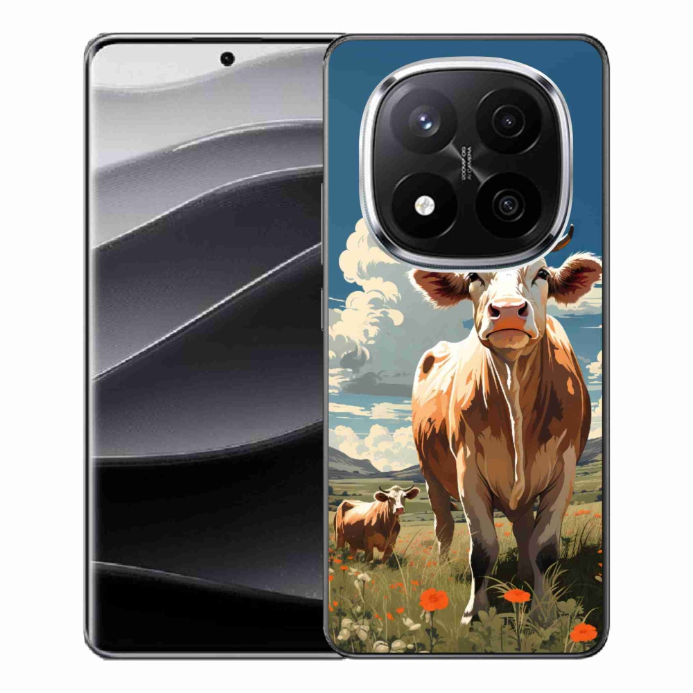 Gelový kryt mmCase na Xiaomi Redmi Note 14 Pro+ 5G - krávy na louce