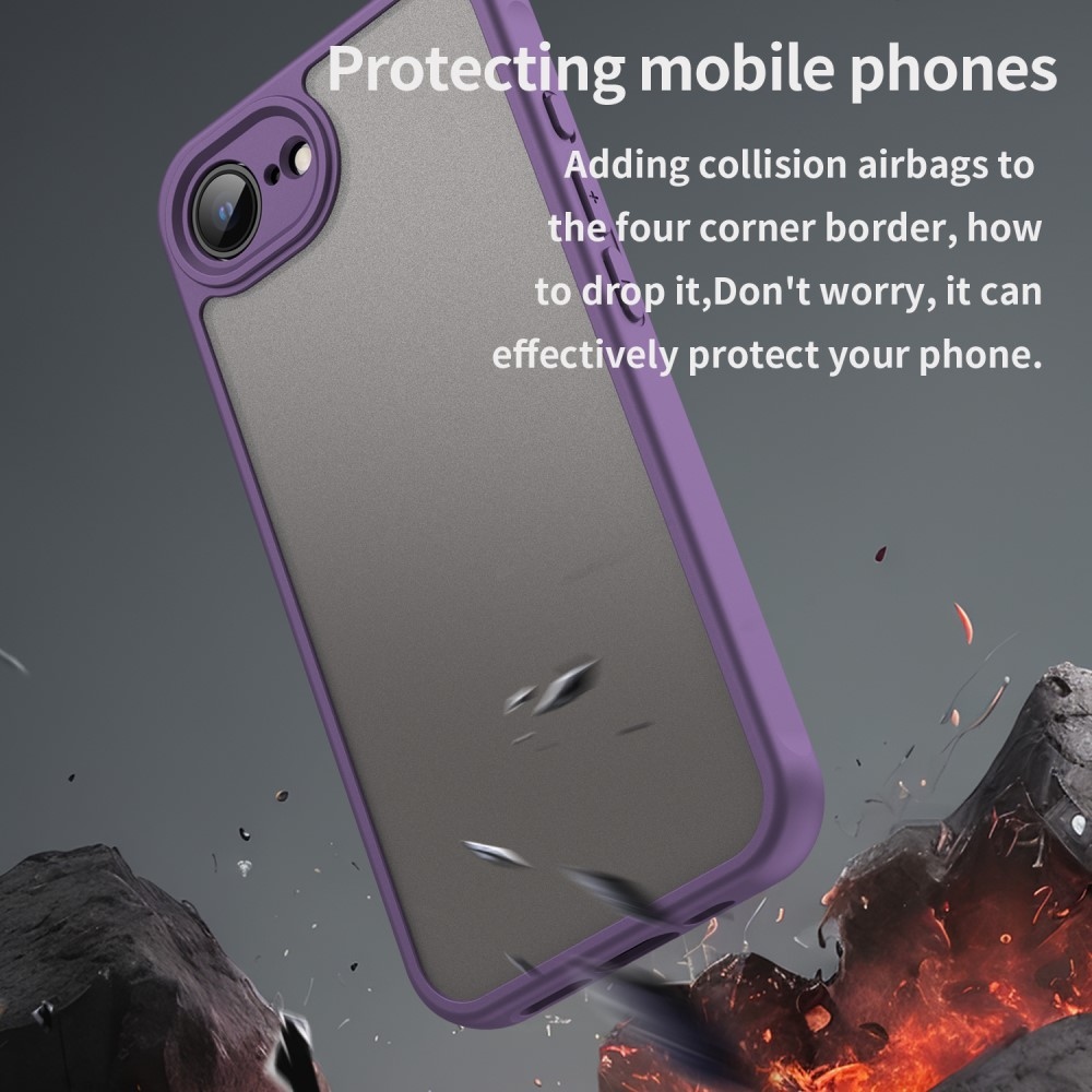 Proof gelový obal s pevnými zády na iPhone 16e - fialový