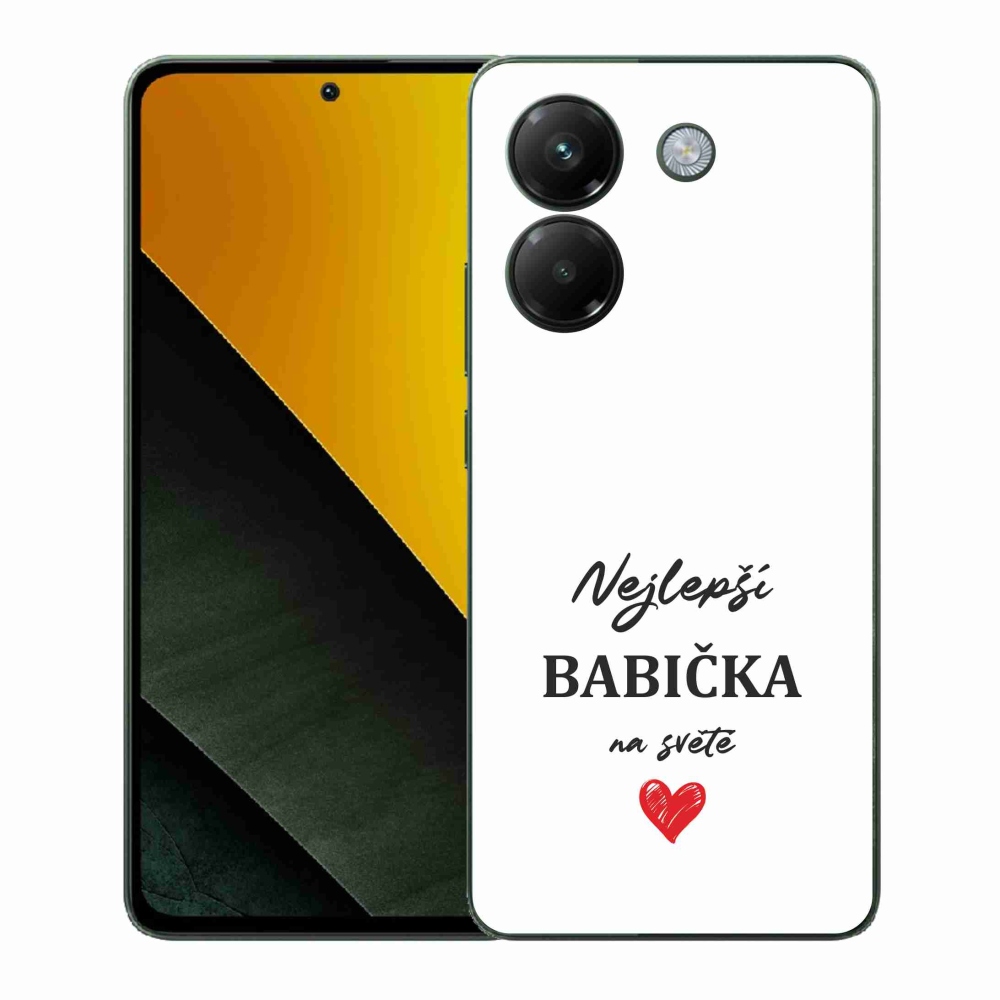 Gelový kryt mmCase na Xiaomi Poco M7 Pro 5G - nejlepší babička 1 bílé pozadí