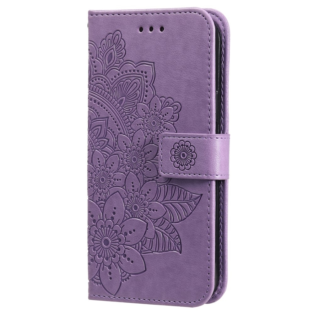 Mandala knížkové pouzdro na Realme C75 - fialové