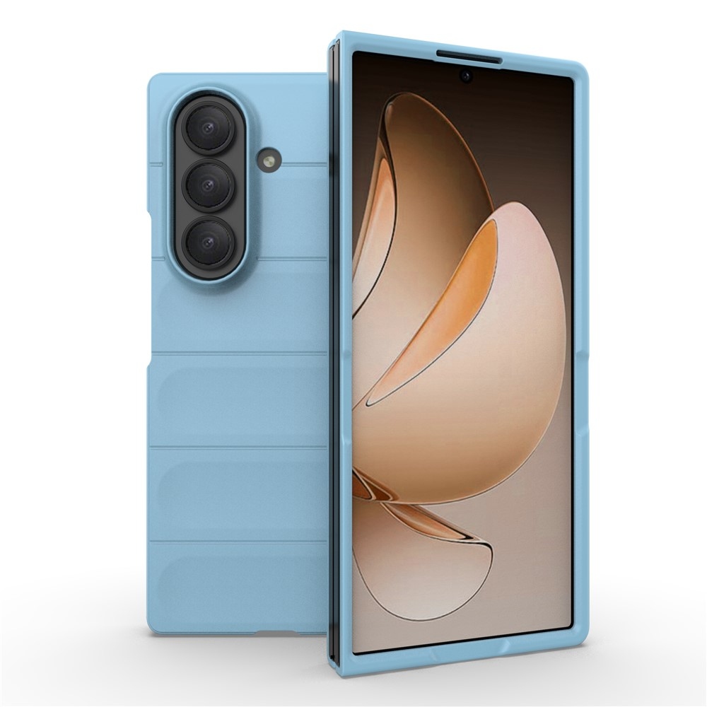 Rugg odolný gelový obal na Samsung Galaxy Z Fold7 5G - světlemodrý