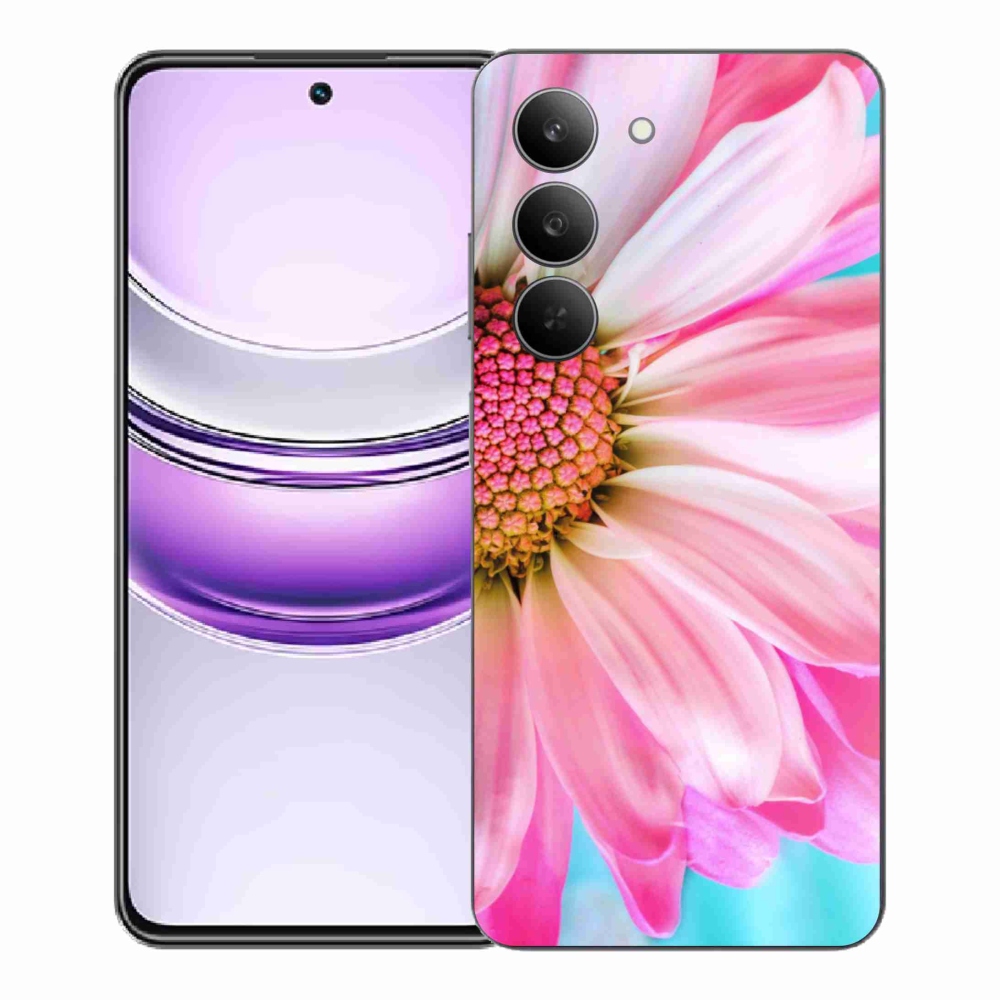 Gelový kryt mmCase na Realme 14x 5G - růžová květina