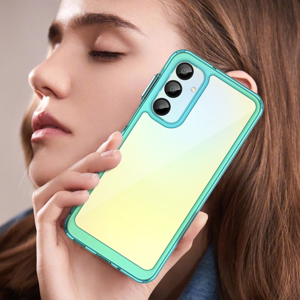 Gelový obal s pevnými zády na Samsung Galaxy A16 4G/5G - světlemodrý