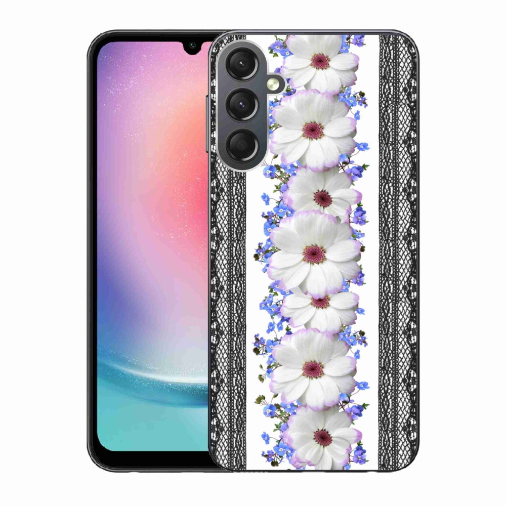 Gelový kryt mmCase na Samsung Galaxy A24 - květiny 8