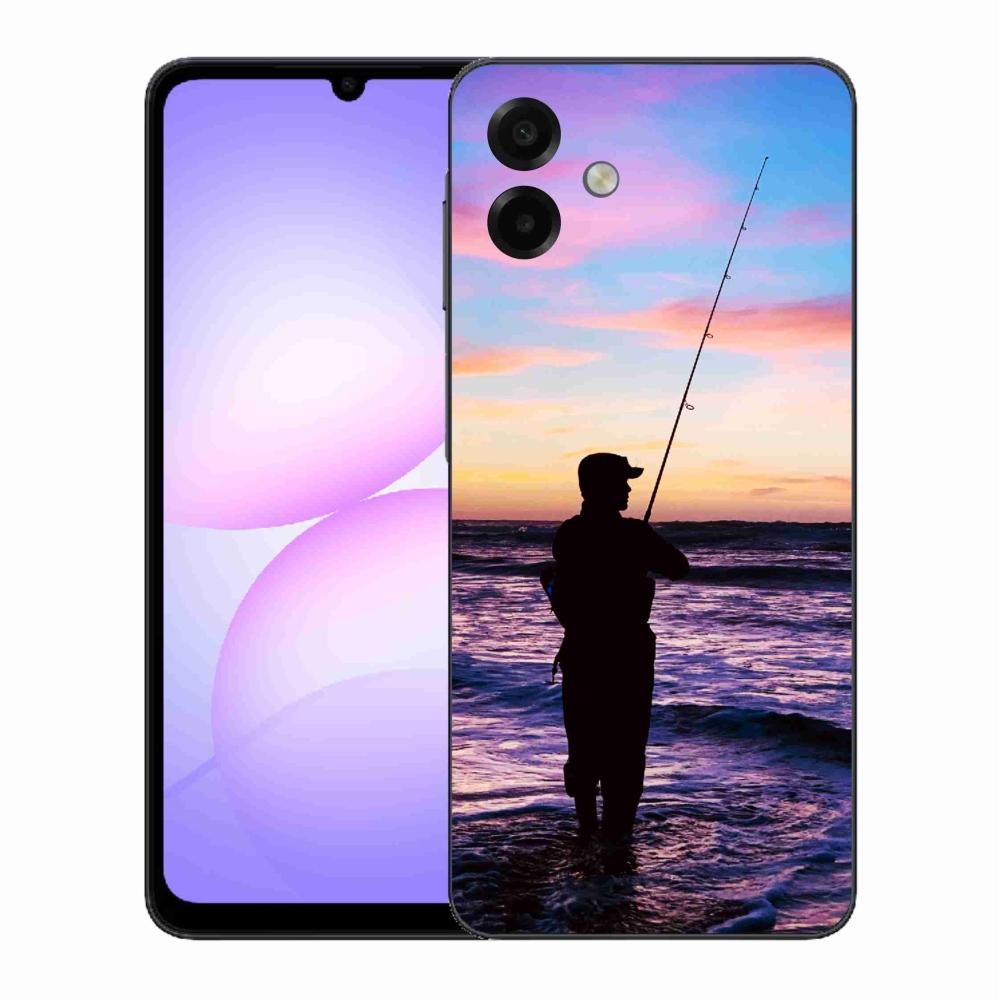 Gelový kryt mmCase na Samsung Galaxy A07 4G - rybaření 1