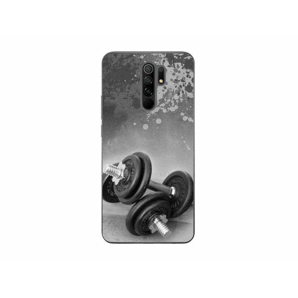 Gelový kryt mmCase na Xiaomi Redmi 9 - činky 1