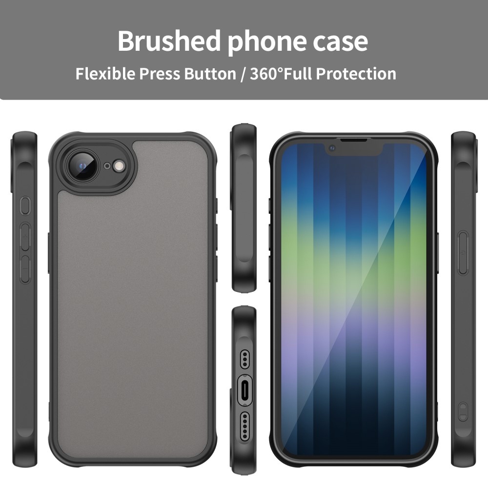 Proof gelový obal s pevnými zády na iPhone 16e - černý