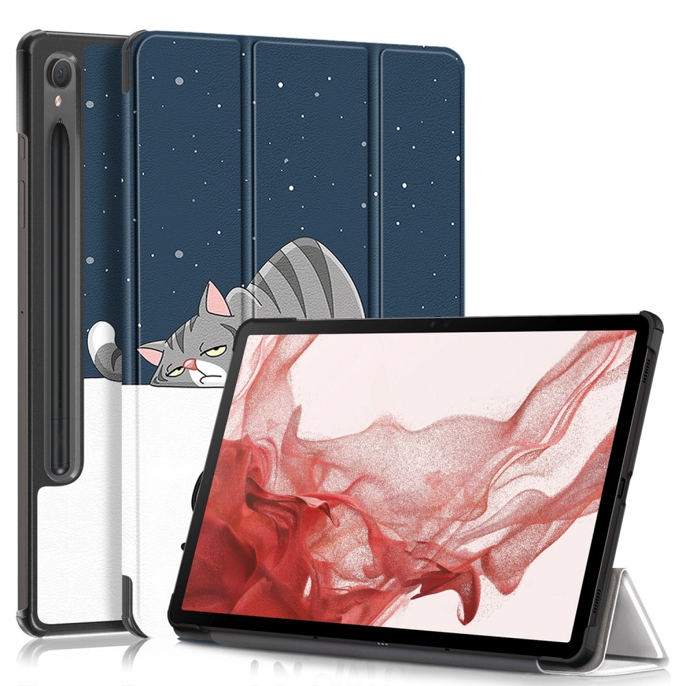 Print chytré zavírací pouzdro na Samsung Galaxy Tab S9/Tab S10 - kočka