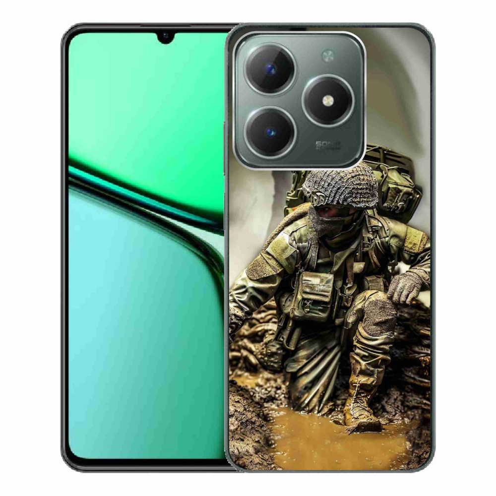Gelový kryt mmCase na Realme C61 - voják