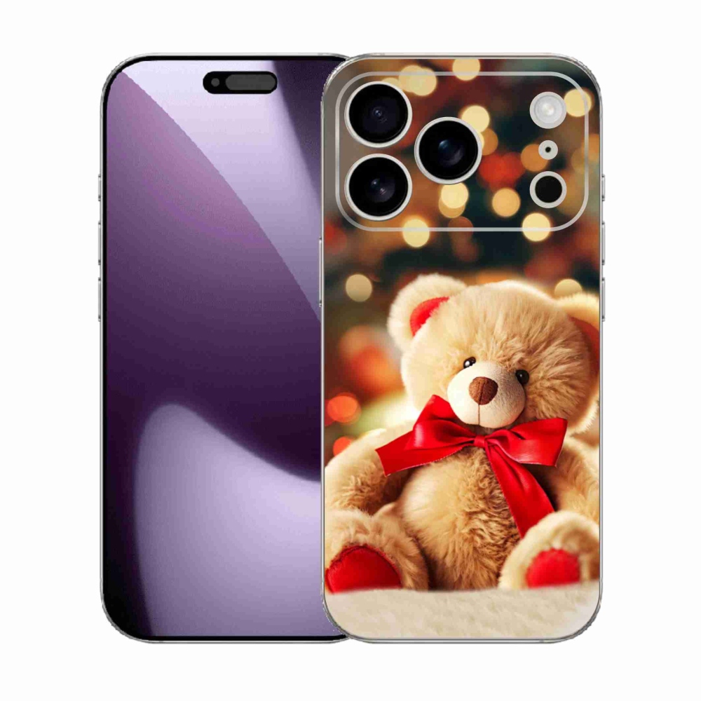 Gelový kryt mmCase na iPhone 17 Pro - plyšový medvídek