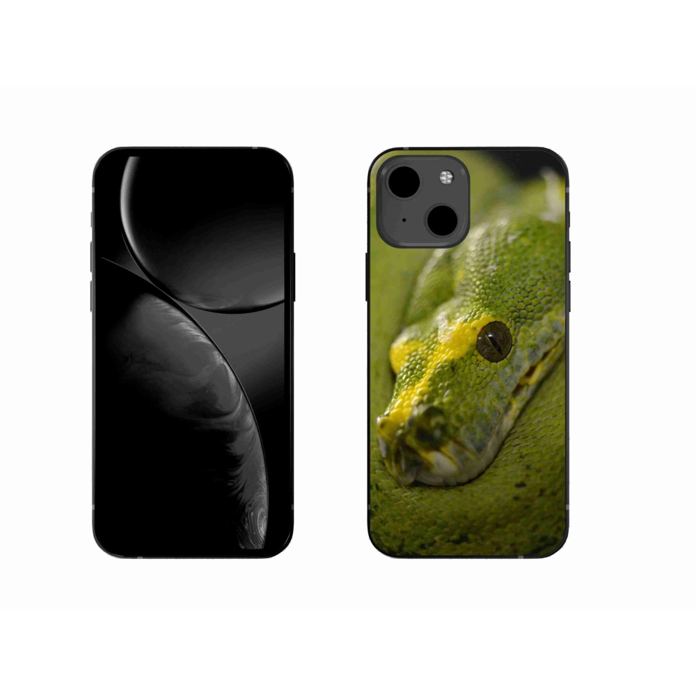 Gelový kryt mmCase na iPhone 13 - had 2