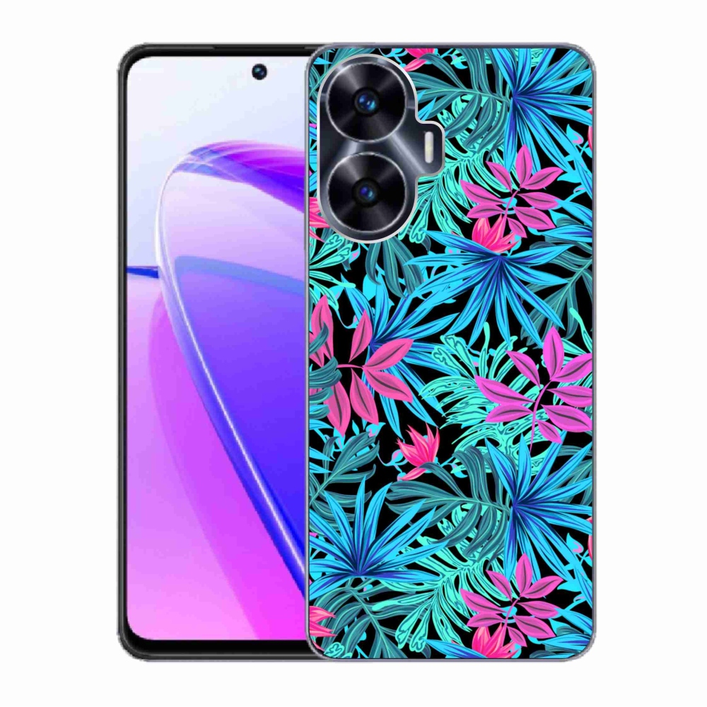Gelový kryt mmCase na Realme C55 - květiny 3