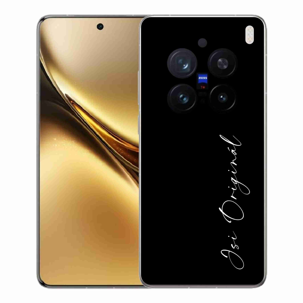 Gelový kryt mmCase na Vivo X200 Pro 5G - jsi originál černé pozadí
