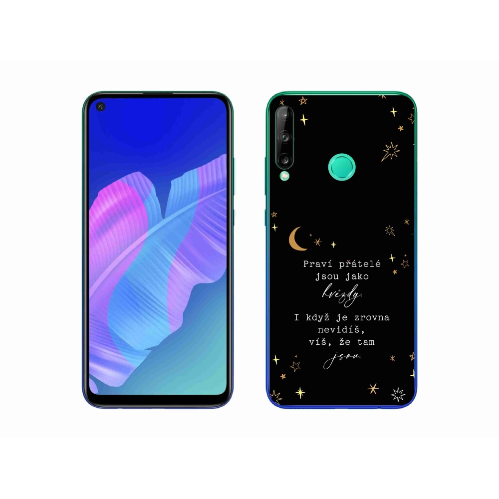 Gelový kryt mmCase na Huawei P40 Lite E - citát 6 černé pozadí