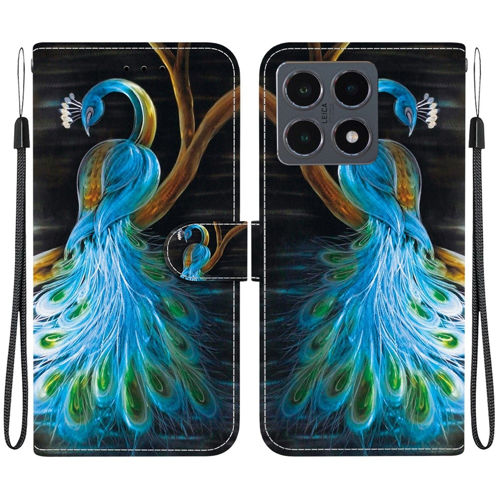 Versatile knížkové pouzdro na Xiaomi 15T - páv