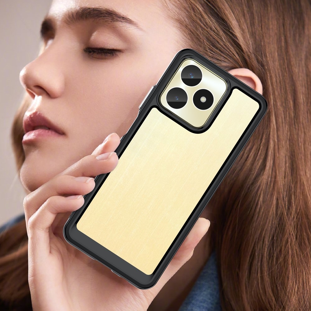 Gelový obal s pevnými zády na Realme C51/C53 - černý