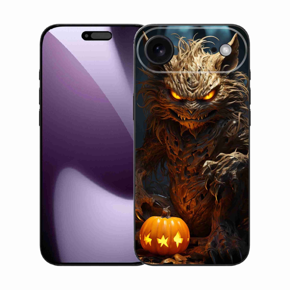 Gelový kryt mmCase na iPhone 17 Air - halloweenská příšera