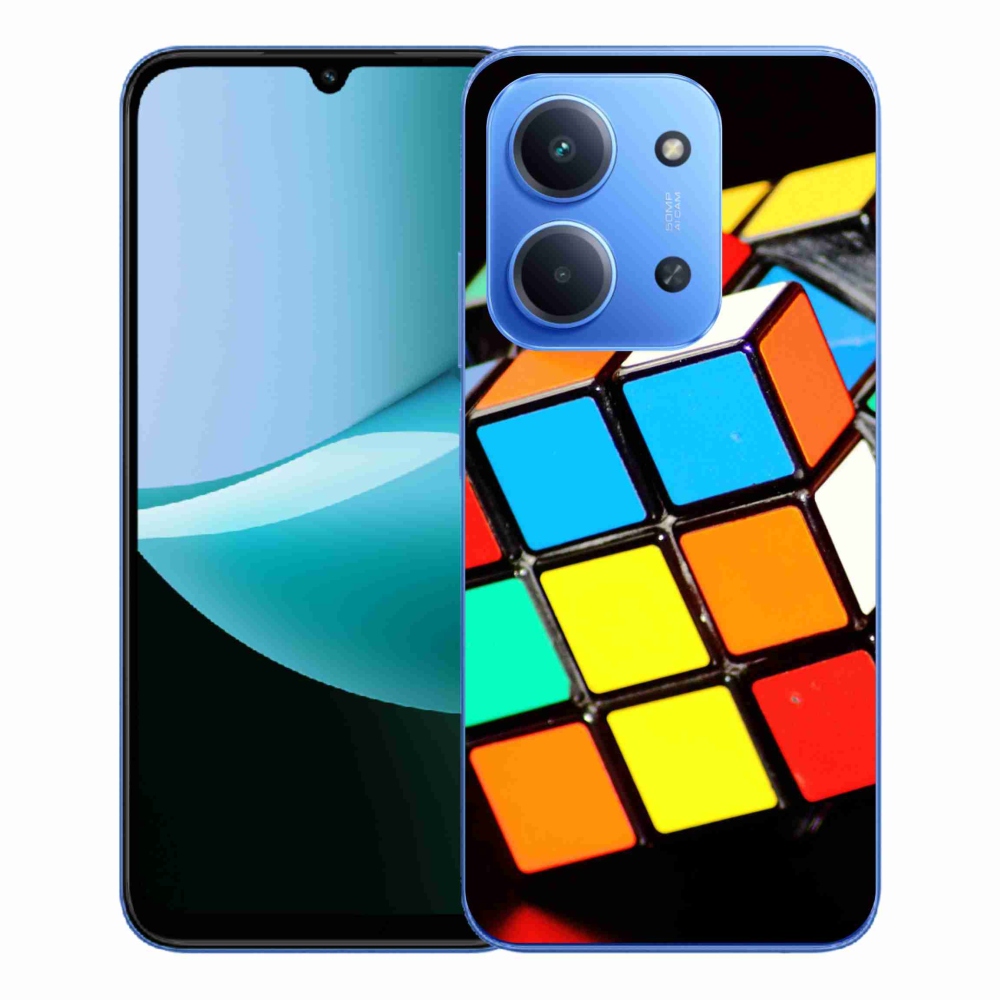 Gelový kryt mmCase na Xiaomi Redmi 15C 4G/5G (173mm) - rubikova kostka